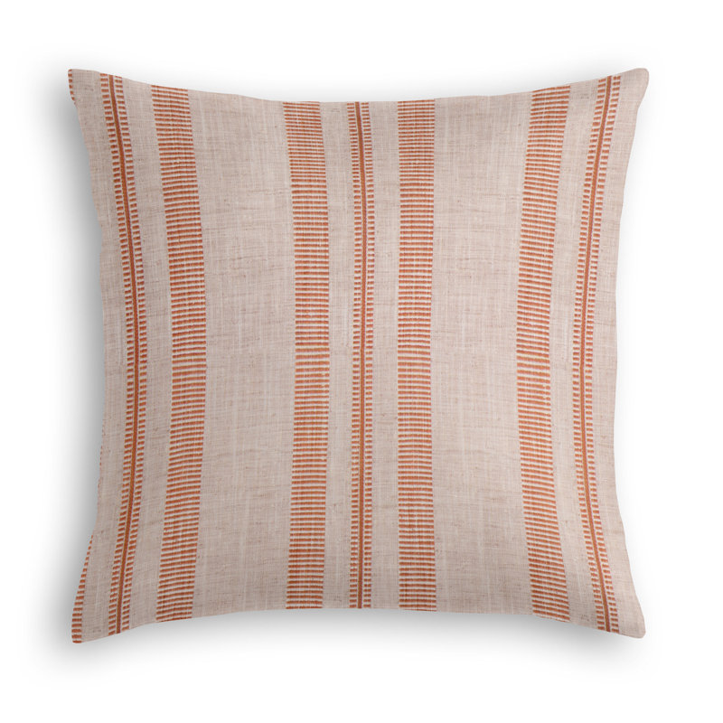 Reversible Throw Pillow, Terracotta, 26" x 26"