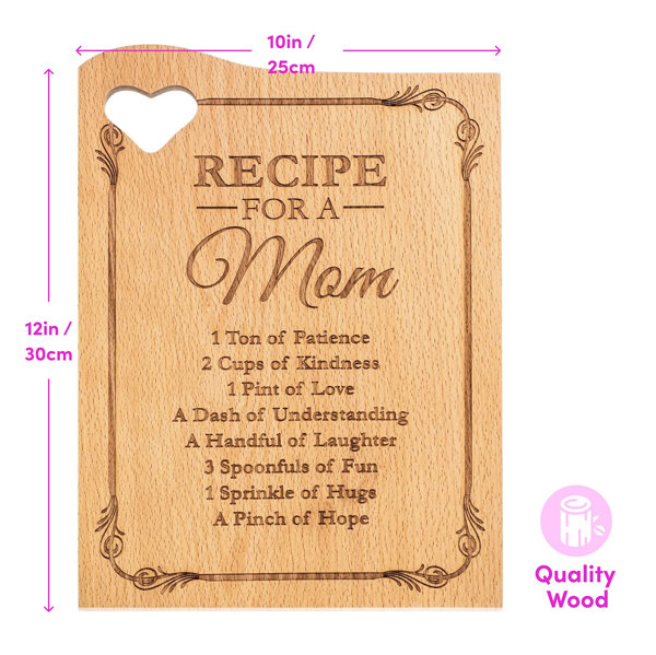 Trinx Wooden Cutting Boards For Mom - Engraved With Mother''s Poem