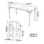 Chaise en bois d'orme rétro et durable-1324503017