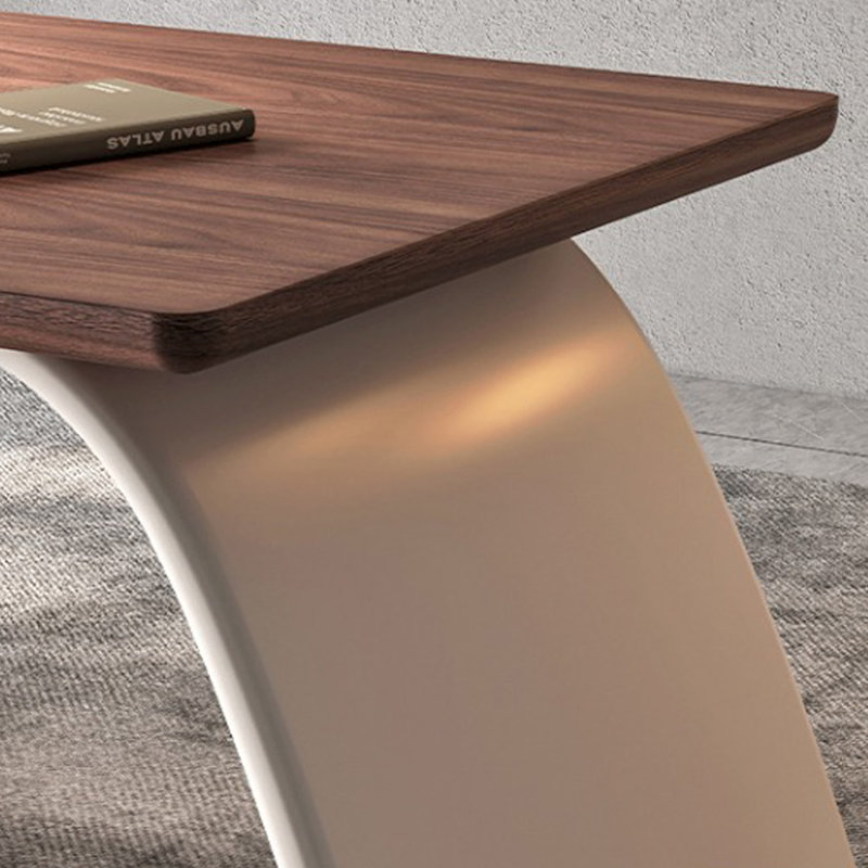 Bureau d'ordinateur moderne de luxe, Brun, H 29,53 po x l 62,99 po x P 27,56 po