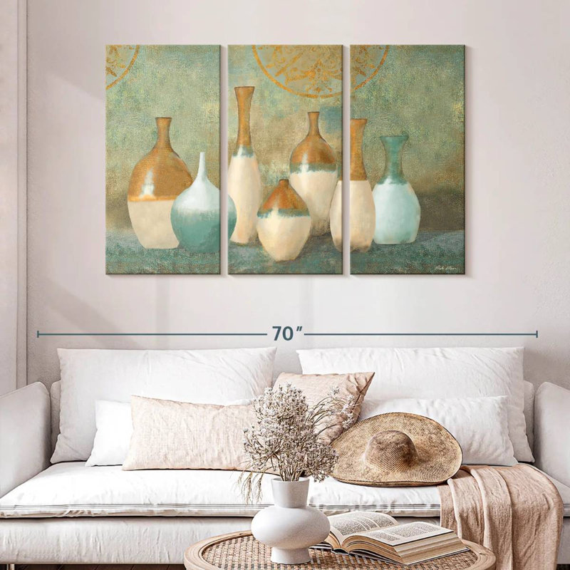 Senne Ivory Vessels, 32" H x 50" W