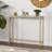 Adolphus Glass Top Console Table-717801712