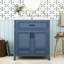Meuble-lavabo de 30 po avec lavabo en céramique et bois massif - Style rétro, nombreuses options de rangement