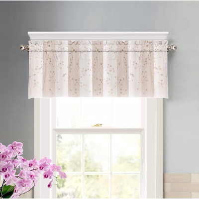 Hutchcraft Floral Tailored Window Valance
