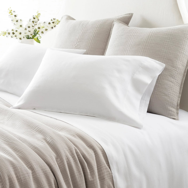 Lush Linen Pillowcases, Standard, White