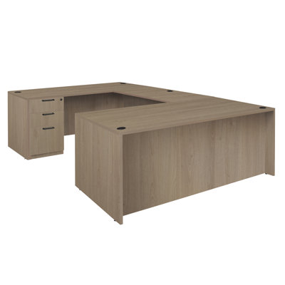 Nevjana U Desk with Double Full Pedestal Drawer Unit