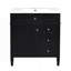 Meuble-lavabo de salle de bain avec lavabo supérieur, meuble de rangement moderne avec 2 tiroirs et un tiroir basculant, meuble-lavabo simple-1933033457