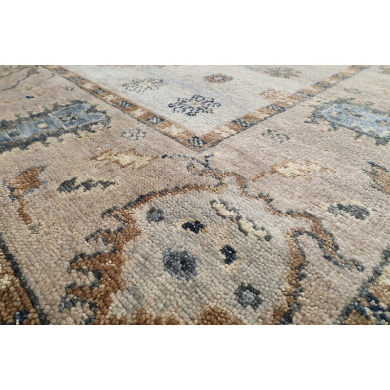 New Indian Sultanabad 5 Wool On Cotton 8Ft11inx11ft9in Gray