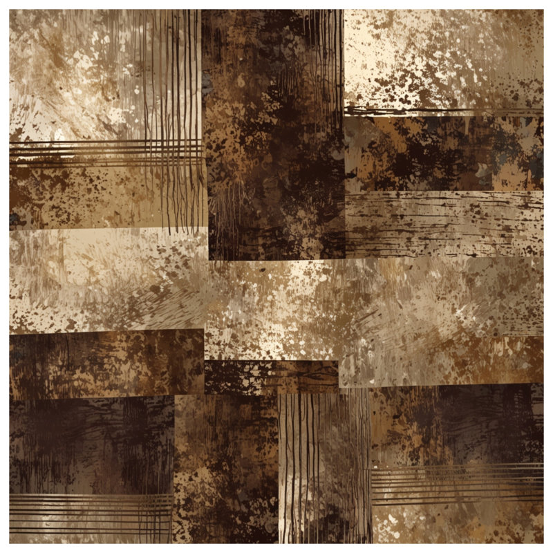 Tapis de bain abstrait, 24in W x 17in L
