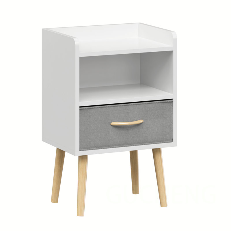 Nightstands, White, Set of 2