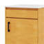 Ensemble de meuble-lavabo 20 po avec lavabo en céramique, ensemble de meuble-lavabo simple autoportant avec porte à fermeture douce, tablette réglable