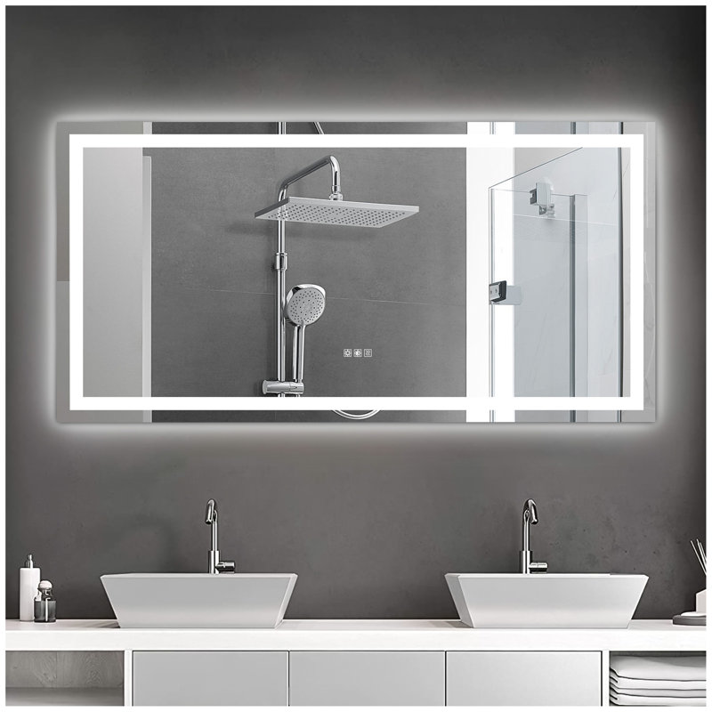 (Identique à W134070942 / L4004) Miroir de salle de bain à DEL 72 po x 36 po