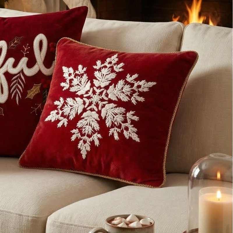 Red Square Throw Cushion