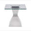 Table de bout en acier inoxydable Unaisah