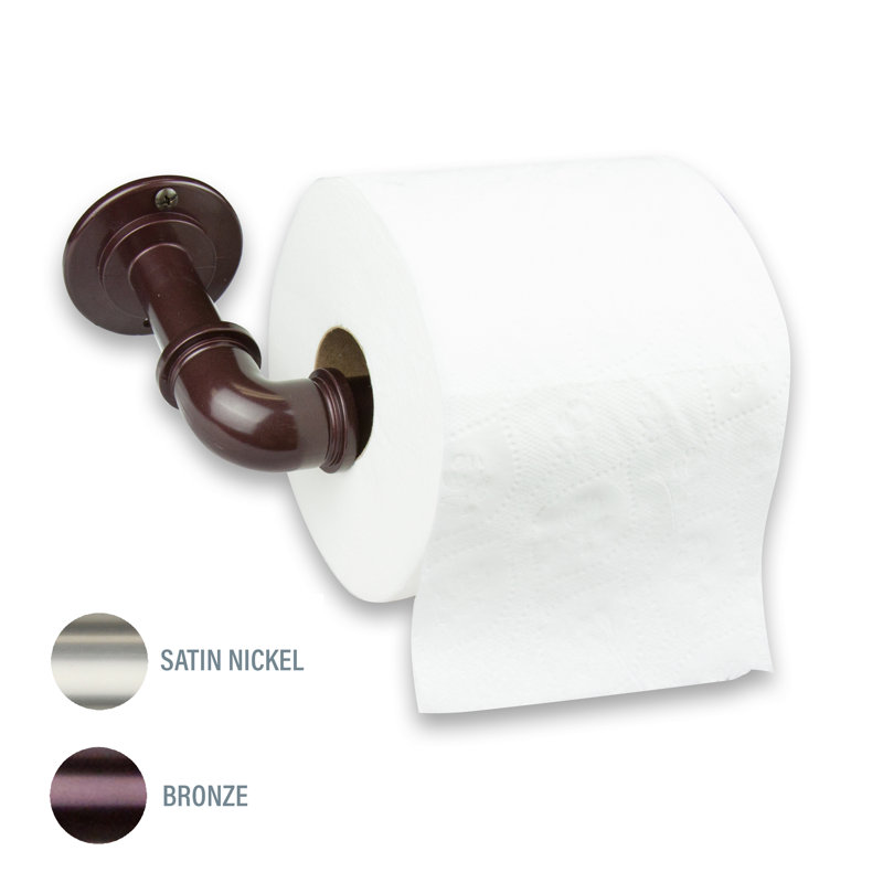 Wall Mounted Toilet Paper Holder, Bronze