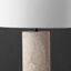 Lampe de table en travertin Jillianna