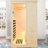 Single Person Spruce Far Infrared Sauna with Smart Control Panel