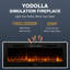 YODOLLA Black Electric Fireplace Insert-109700456