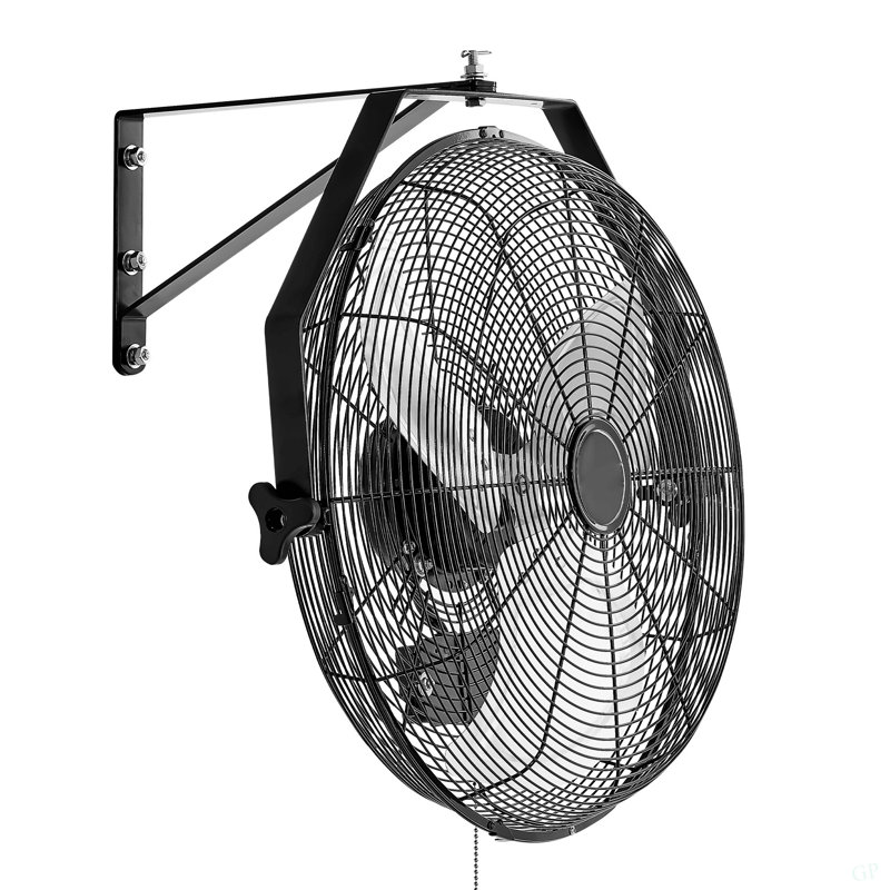 Ventilateur d'atelier mural 18 pouces 3 vitesses 4000 CFM, H 23,23 po x l 21,46 po x P 7,09 po
