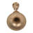 Modern Glam Metal and Aluminum Taper Candle Holder with Elegant Silhouette and Sculpted Detailing for Decorative Accent Display in Contemporary Interiors-89117375