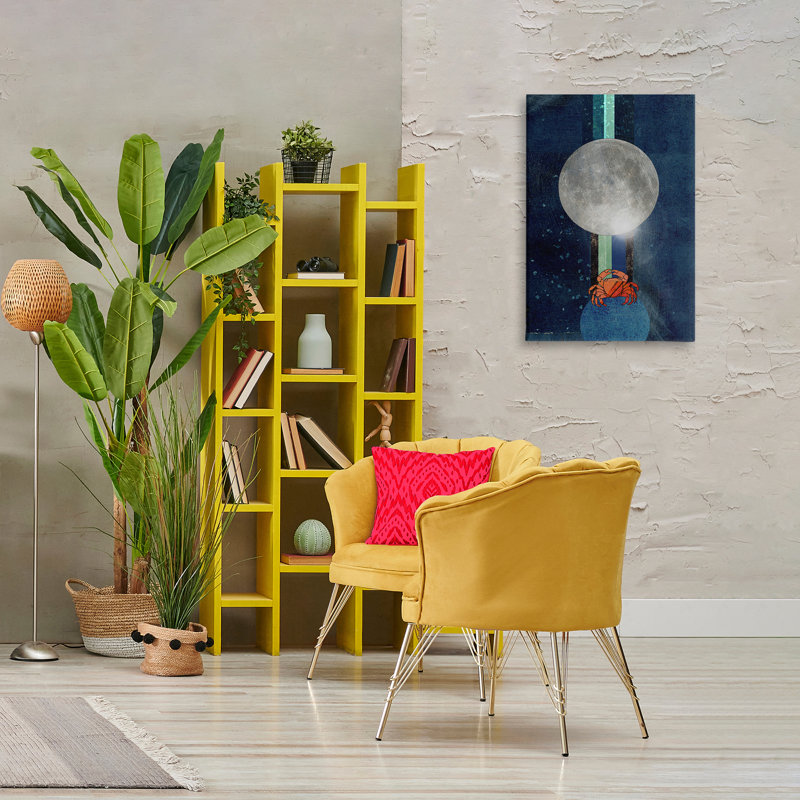 Art mural sur toile crabe surréel par Lindsey Newman, H 30 po x l 20 po