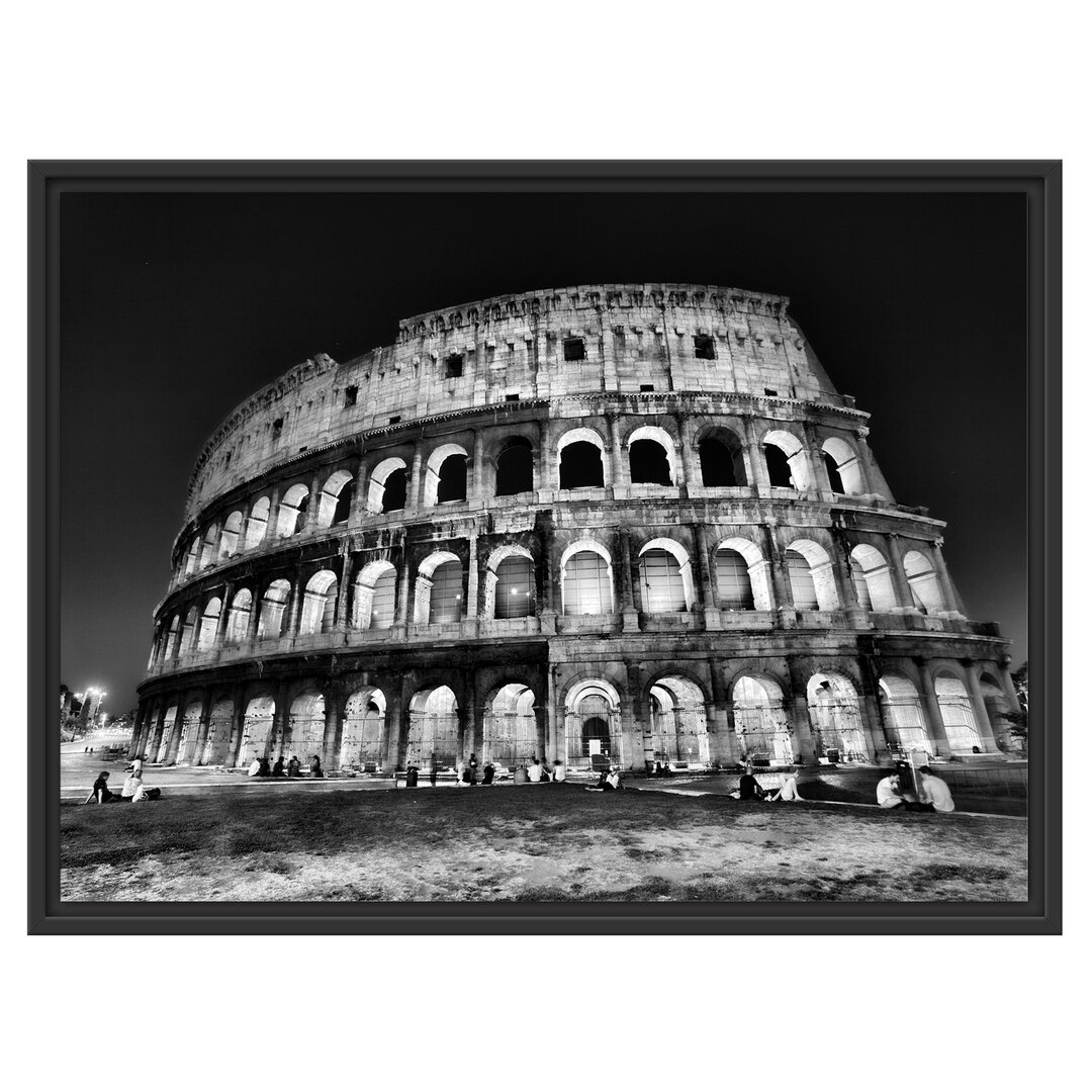 Gerahmtes Wandbild Colosseum in Rom Italien Italien