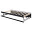 Lit de jour polyvalent rembourré en L avec lit gigogne escamotable, parfait pour les espaces multifonctionnels et les chambres d'amis-1422514039