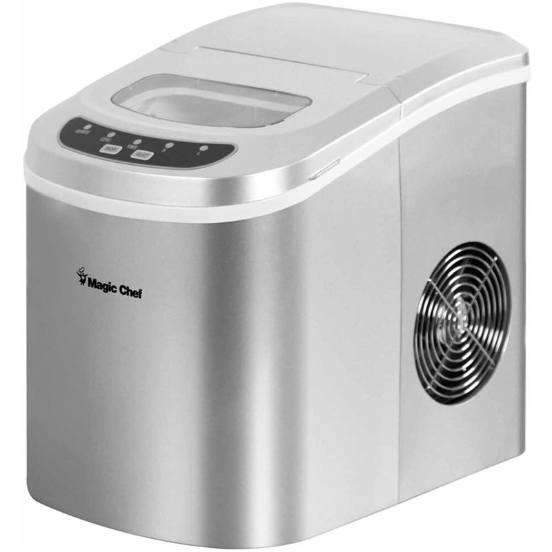 27-Pound-Capacity Portable Ice Maker, Silver