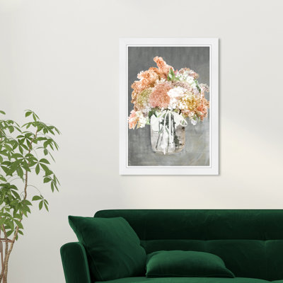Floral et botanique hydrangea Galore Florals - Reproduction d'art sur papier encadrée