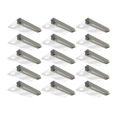 Powder Coated Finish Integrated LED Hammered Aluminium Step Light Pack