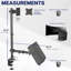Support de bureau ultra haut simple pour moniteur et ordinateur portable