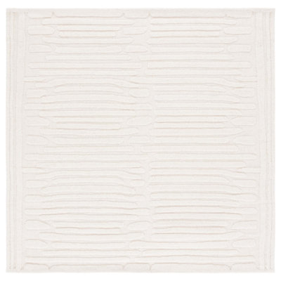 Elona Ivory Hand-Tufted Abstract Wool Rug