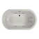 Anza™ Salon Chromatherapy Whisper 60" x 42" Drop in Combination Bathtub