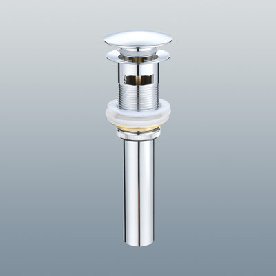 Bathroom Sink Stainless Steel Pop Up Drain With Overflow(1 Pcs)