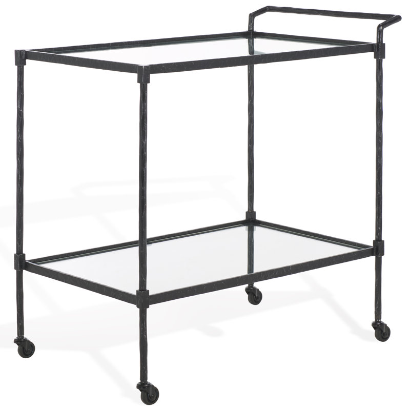 Isabellina Metal and Glass Bar Cart