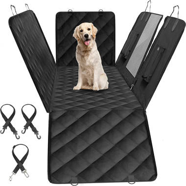 Dog Car Seat Cover for Back Seat Cover for Kids,Non Stick Fur Rear Seat  Protector for Pet,Nonslip Waterproof Durable X Large Interior Backseat  Covers for Auto Van SUV Truck (XL, Black) 