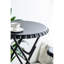 Table d'appoint industrielle noire et deux, 57,5 x 23,6 x 39,8 po, choix de décoration intérieure avec deux options de sièges,