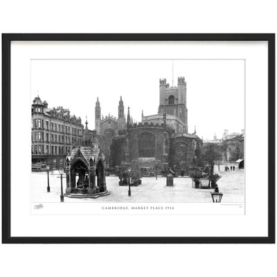 Cambridge, Market Place 1914 by Francis Frith - Single Picture Frame Print