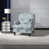 Bleu / beige chenille