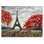 «Paris Eiffel Tower In Beau Fitul Summer V», reproduction sur toile flottante