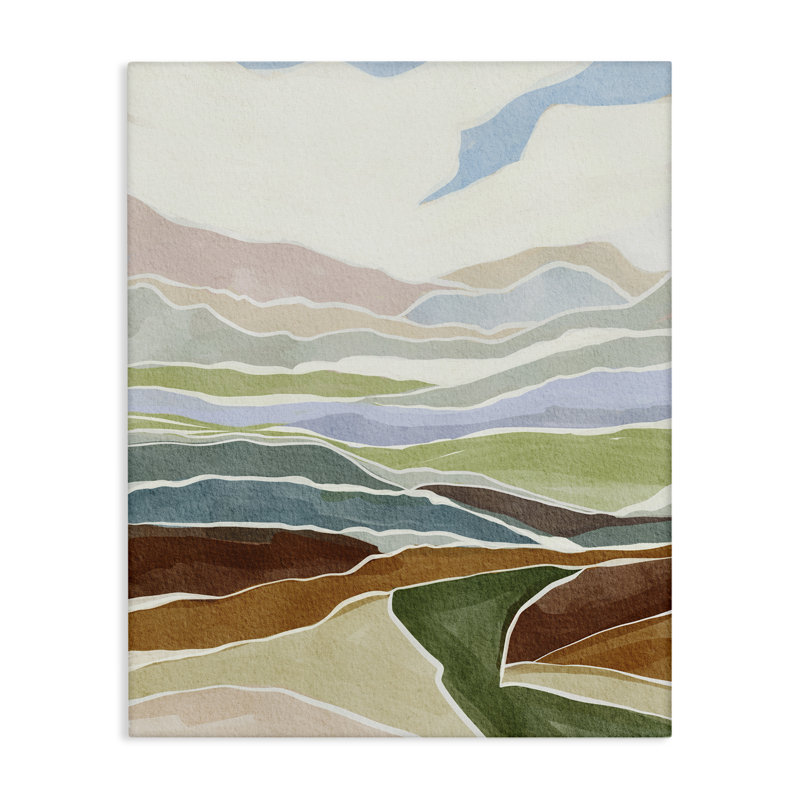 «Southwestern Canyon», art mural par Nikita Jariwala, 20" H x 16" W