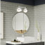 Éclairage pour salle de bain 2 lumières en chrome poli à intensité variable Aseret
