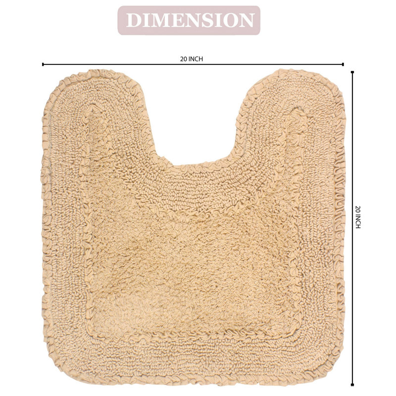 Tapis 100% coton Aceyon 20 po x 20 po, Lin