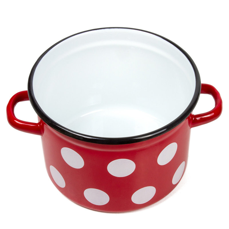 Marmite à pois avec couvercle, 3,2 pte