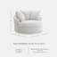 Fauteuil d'appoint pivotant surdimensionné Snodoodle