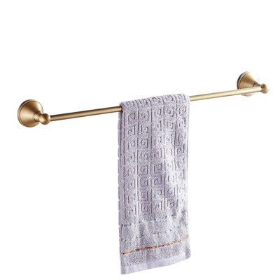 Porte-serviettes mural monocouche en laiton antique