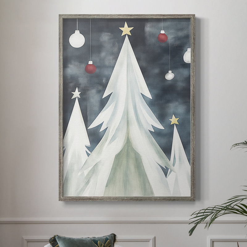 «Christmas Holiday Art DCCCLXV III», reproduction d'art encadrée - bois massif XMA171534, H 11 po x l 9 po
