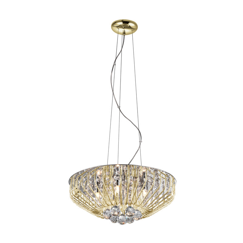 Clanton 6 - Light Gold Crystal Pendant