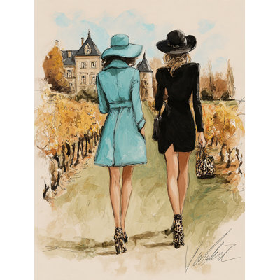 Chateau Stroll Wrapped Canvas Wall Art
