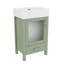Meuble-lavabo de 20 po avec lavabo en céramique et beaucoup de rangement-1862851194